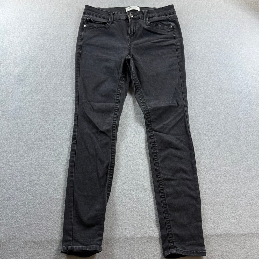 Mudd Skinny Jeans Women 11 Black FLX Stretch Low Rise 30x28